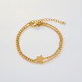 Double Layer Gold Plated Star Bracelet – jewelry (view 1)