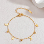 Star & Moon Charm Dangle Bracelet – jewelry (view 1)