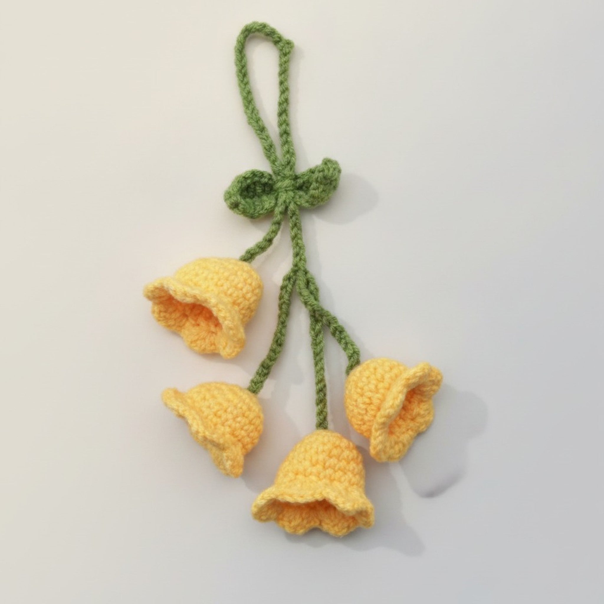 Crocheted Bellflower Hanging Charm – apparel accessories (view 3)