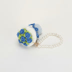 Knitted Rose Pouch Pearl Wristlet – bags & wallets (view 1)