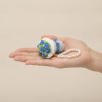 Knitted Rose Pouch Pearl Wristlet – bags & wallets (view 7)