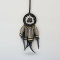 Boho Feather & Stone Dreamcatcher Necklace – jewelry (view 1)