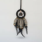 Boho Feather & Stone Dreamcatcher Necklace – jewelry (view 1)