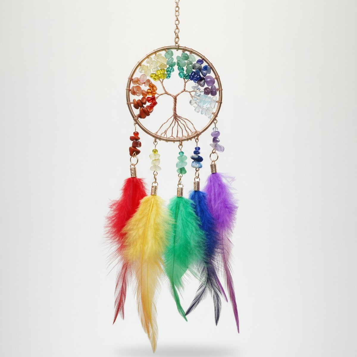 Crystal Tree of Life Dream Catcher Charm – novelty & toys (view 2)