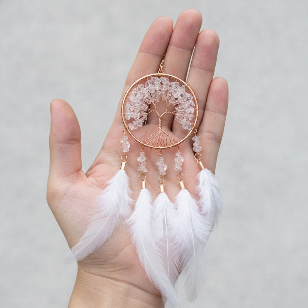 Crystal Tree of Life Dream Catcher Charm – novelty & toys (view 6)