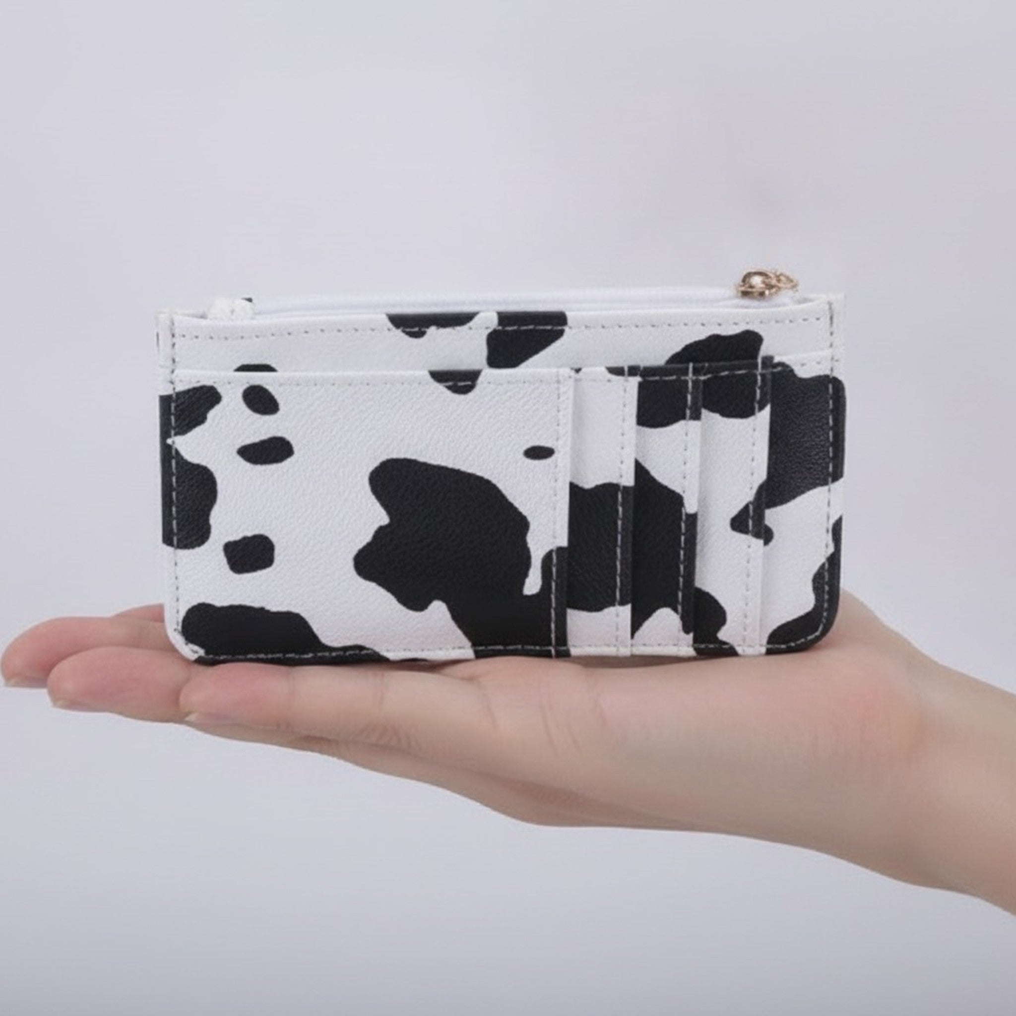Mini Faux Leather Card Holder Wallet – bags & wallets (view 4)