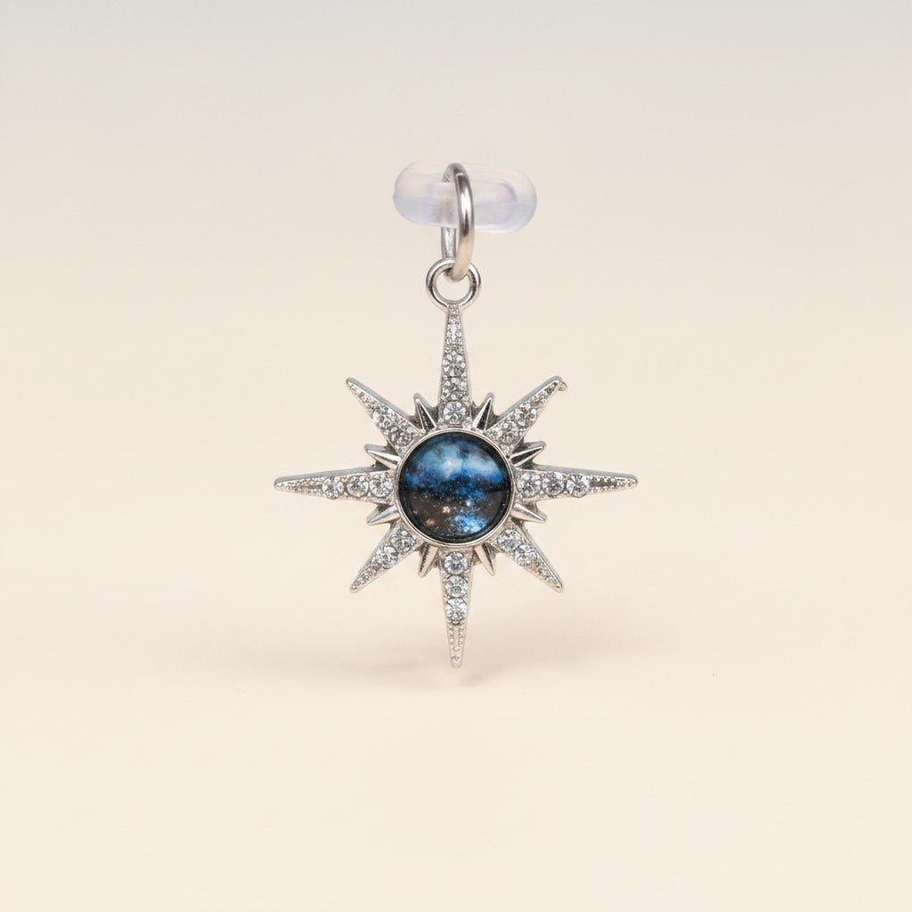 Sparkling Star Phone Port Charm – tech (view 2)