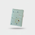 Mint Star Moon Embroidered Card Holder Wallet