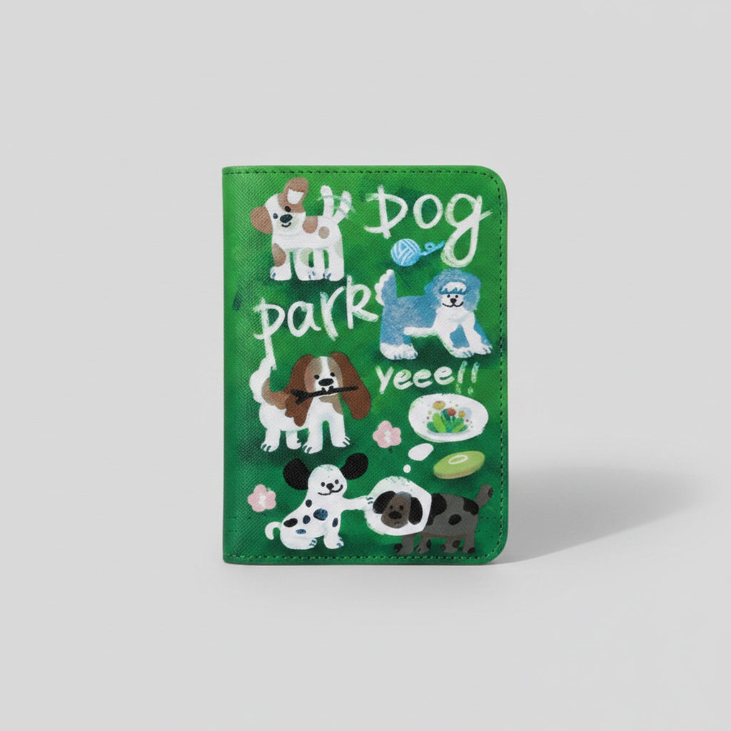 Dog Park Green Cardholder Wallet