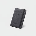 Black Passport Holder Travel Wallet With Elastic Band