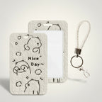 Cute Bear Card Holder & Braided Keychain – bags & wallets (view 1)