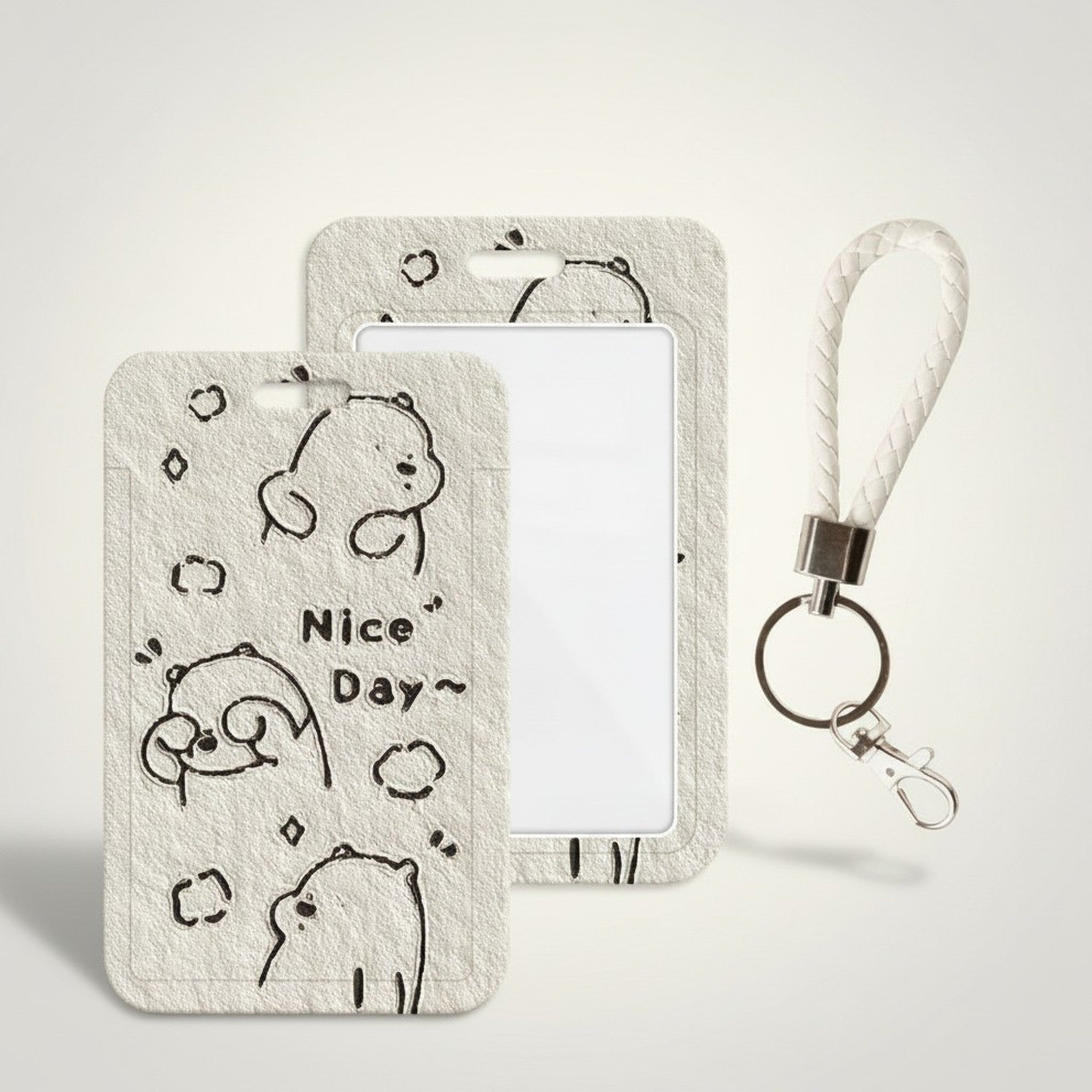 Cute Bear Card Holder & Braided Keychain – bags & wallets (view 1)