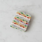 Tweed Button-Charm Square Notebook - Gentle Fabric Multi-Color (includes 20 inner pages) – stationery (view 3)