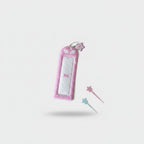 Pink Star Charm Keychain Mirror Accessory