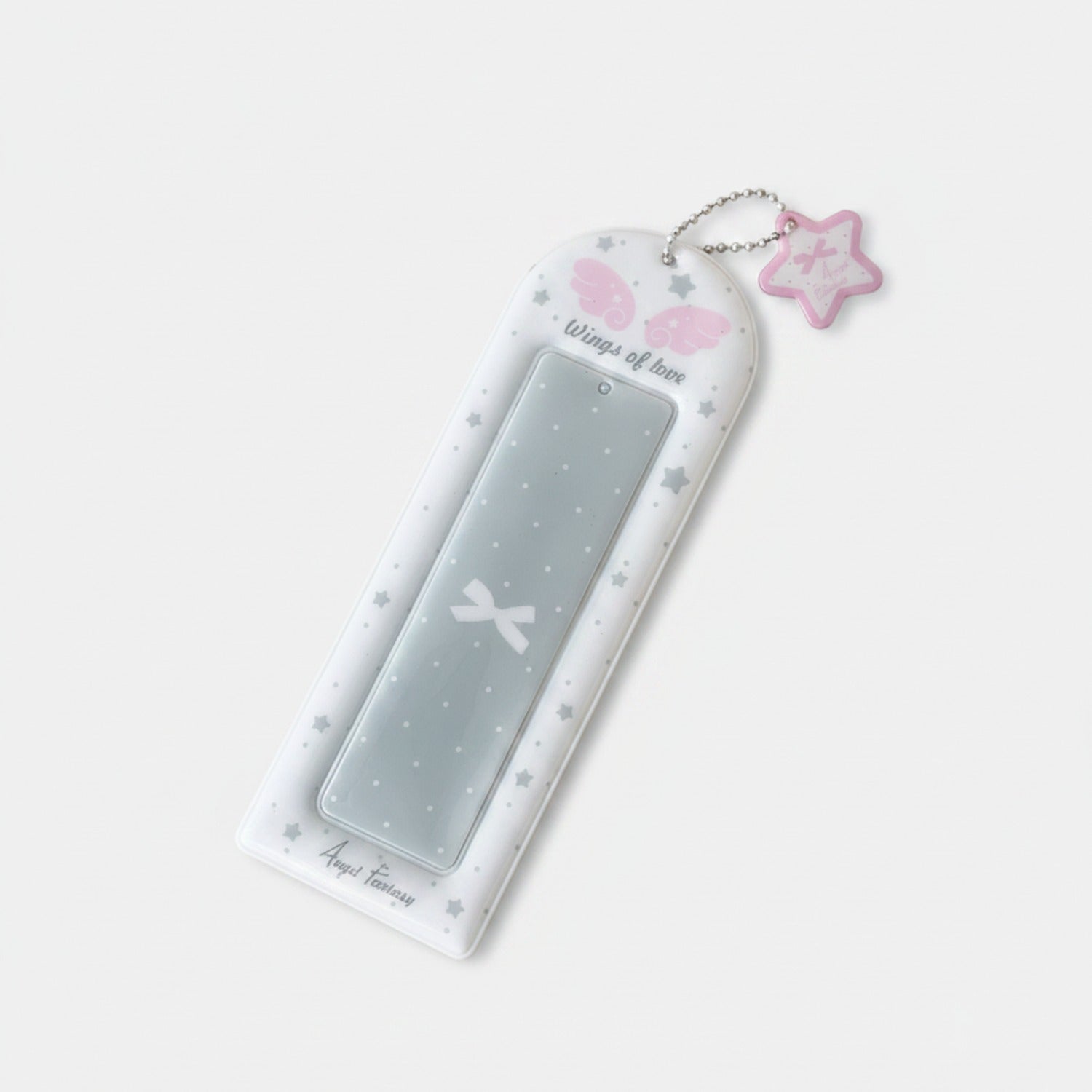 Wings Of Love Star Charm Mirror Keychain