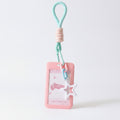 Star Charm Beaded Rope Keychain - Pink – novelty & toys (view 1)