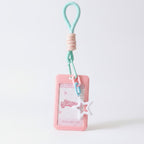 Star Charm Beaded Rope Keychain - Pink – novelty & toys (view 1)