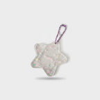 Star Beaded Cup Charm Purple Chain Clear Resin