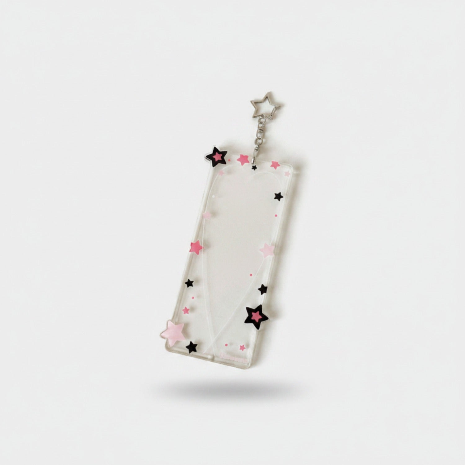 Star Charm Phone Keychain Black Pink White