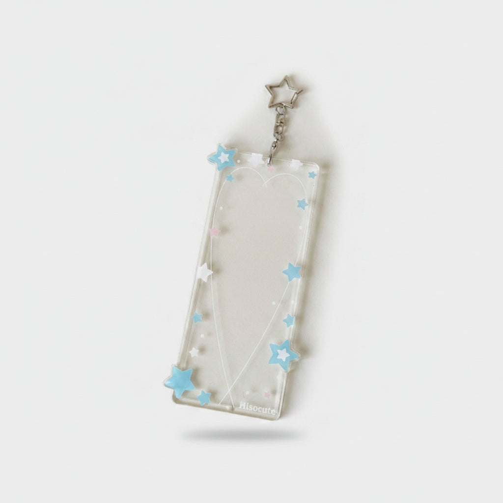 Star Charm Keychain Heart-Shaped Phone Accessory