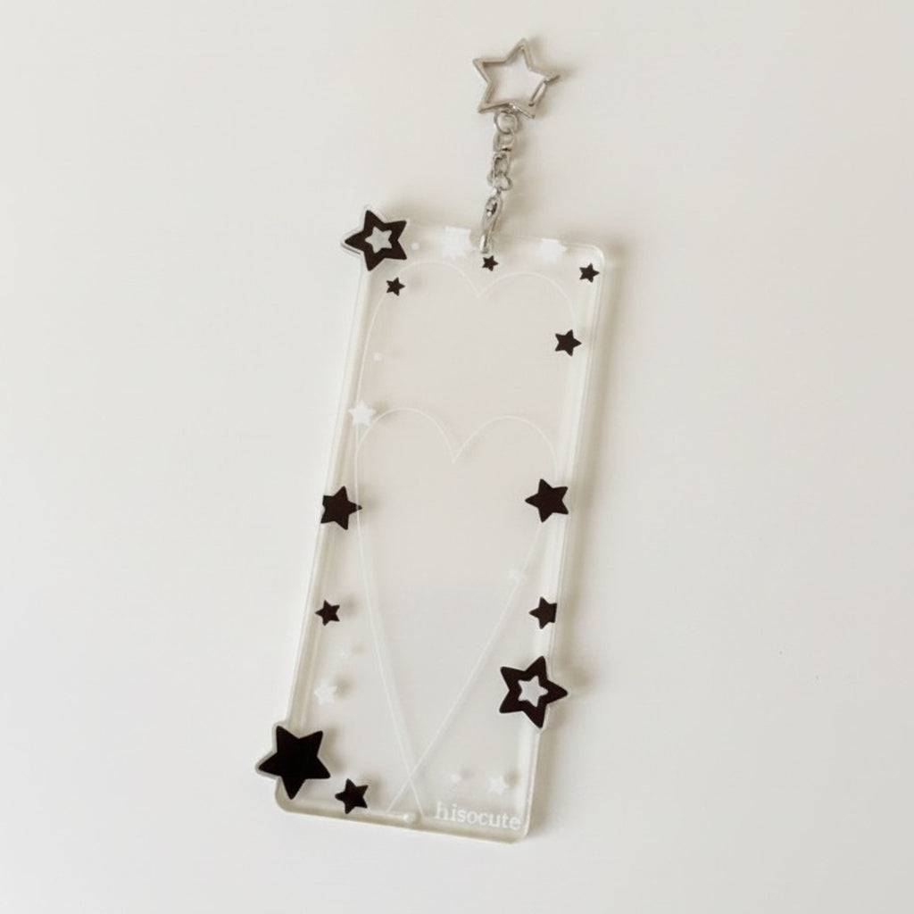 Clear Star Keychain Photocard Holder – stationery (view 1)