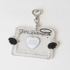 Cute Angel Wings Glitter Keychain Card Holder – stationery (view 1)