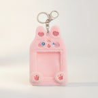 Cute Cat Plush ID Card Holder Keychain – bags & wallets (view 1)