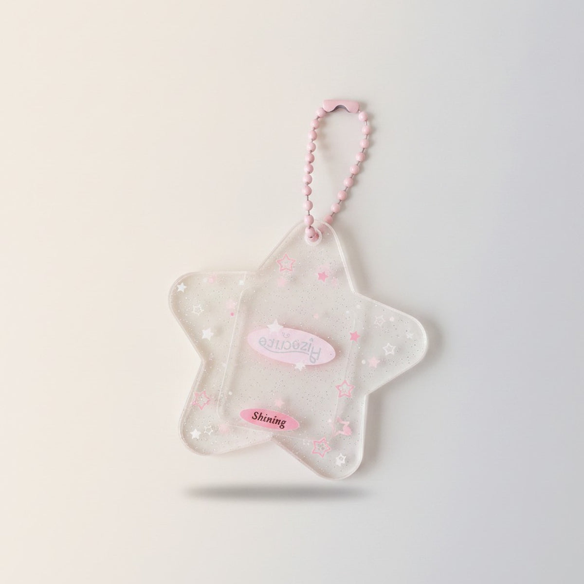Glitter Star Mini Photo Frame Keychain – novelty & toys (view 3)