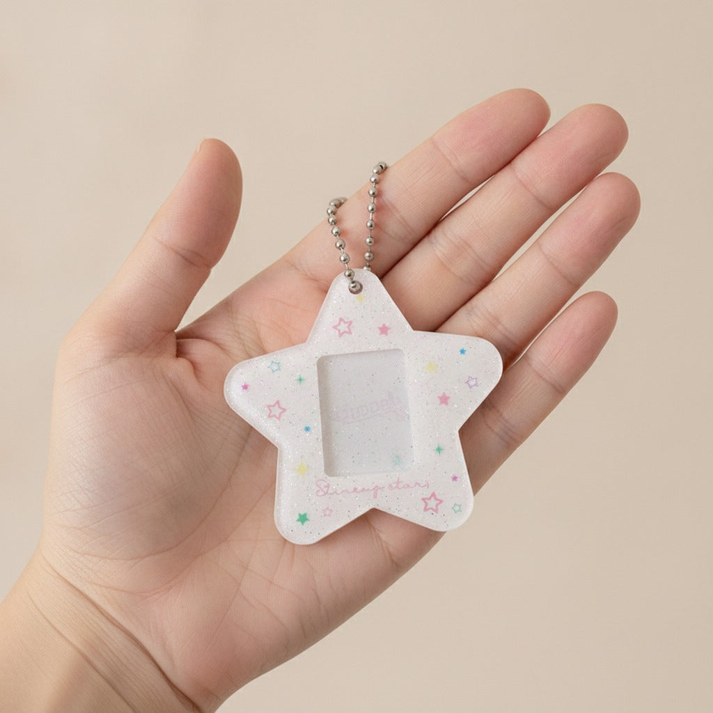 Glitter Star Mini Photo Frame Keychain – novelty & toys (view 6)
