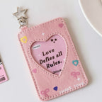 Cute Heart Window Card Holder Keychain – bags & wallets (view 3)