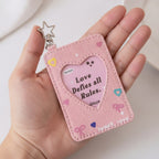 Cute Heart Window Card Holder Keychain – bags & wallets (view 5)