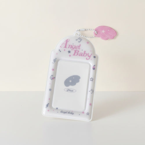 Angel Baby Wing Charm Photo Card Holder – stationery (view 2)