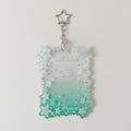 Cute Star Acrylic Card Holder Keychain – stationery (view 1)
