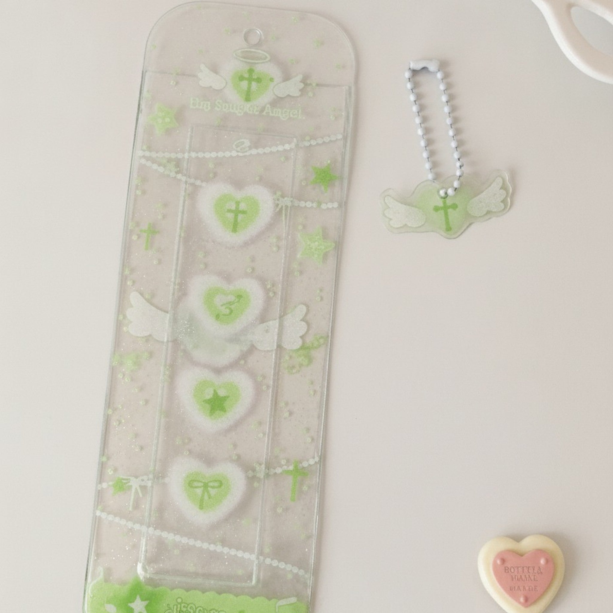 Transparent Star Music Note Pencil Pouch – stationery (view 2)