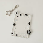 Cute Star Clear Photo Card Holder – stationery (view 1)
