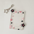 Cute Star Clear Photo Card Holder – stationery (view 2)