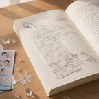 Winter Snowflake Clear Bookmark Photocard Holder – stationery (view 4)