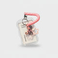 Pink Star Charm Cup Holder Keychain