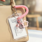 Pink Star Charm Cup Holder Keychain