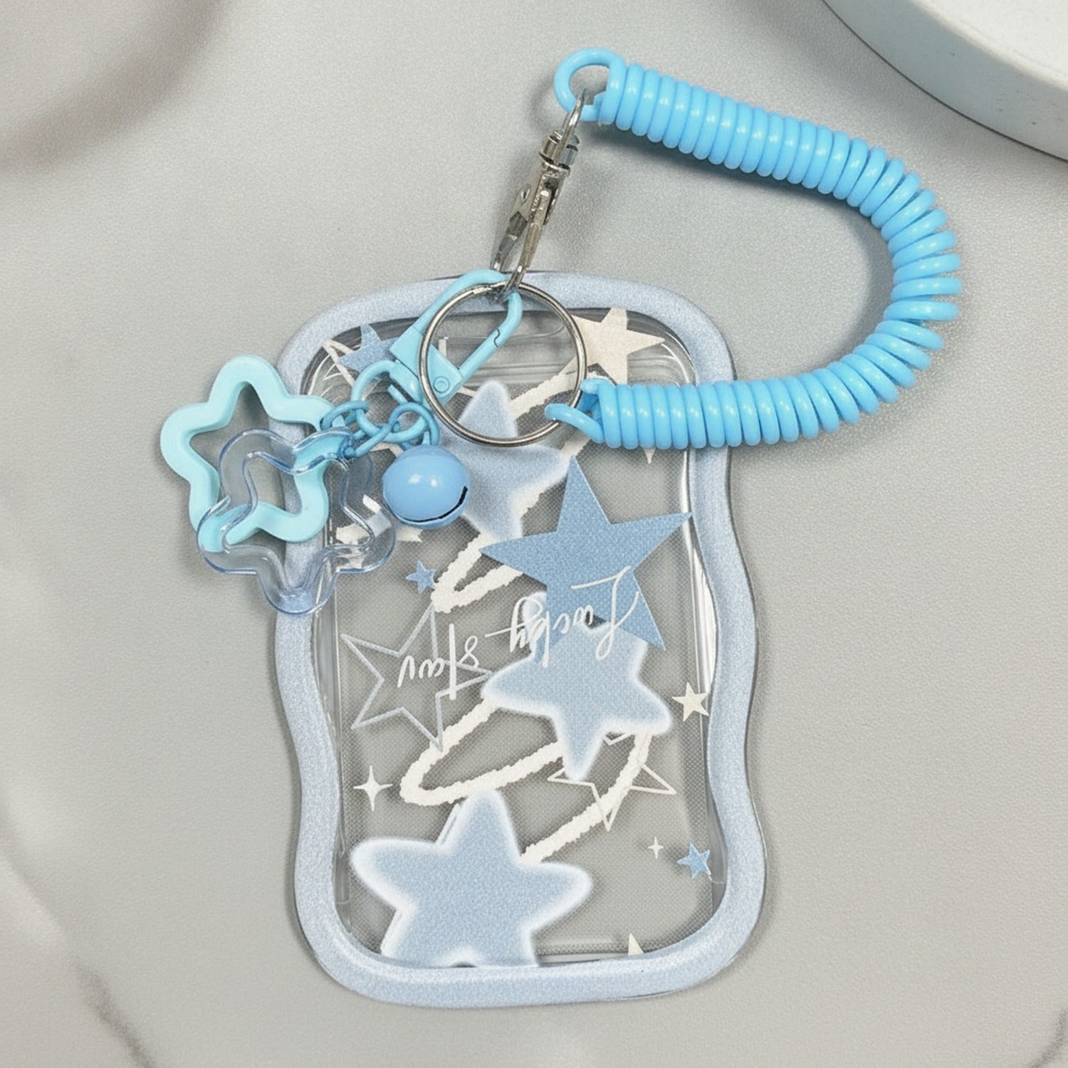 Blue Star Charm Cup Accessory Keychain