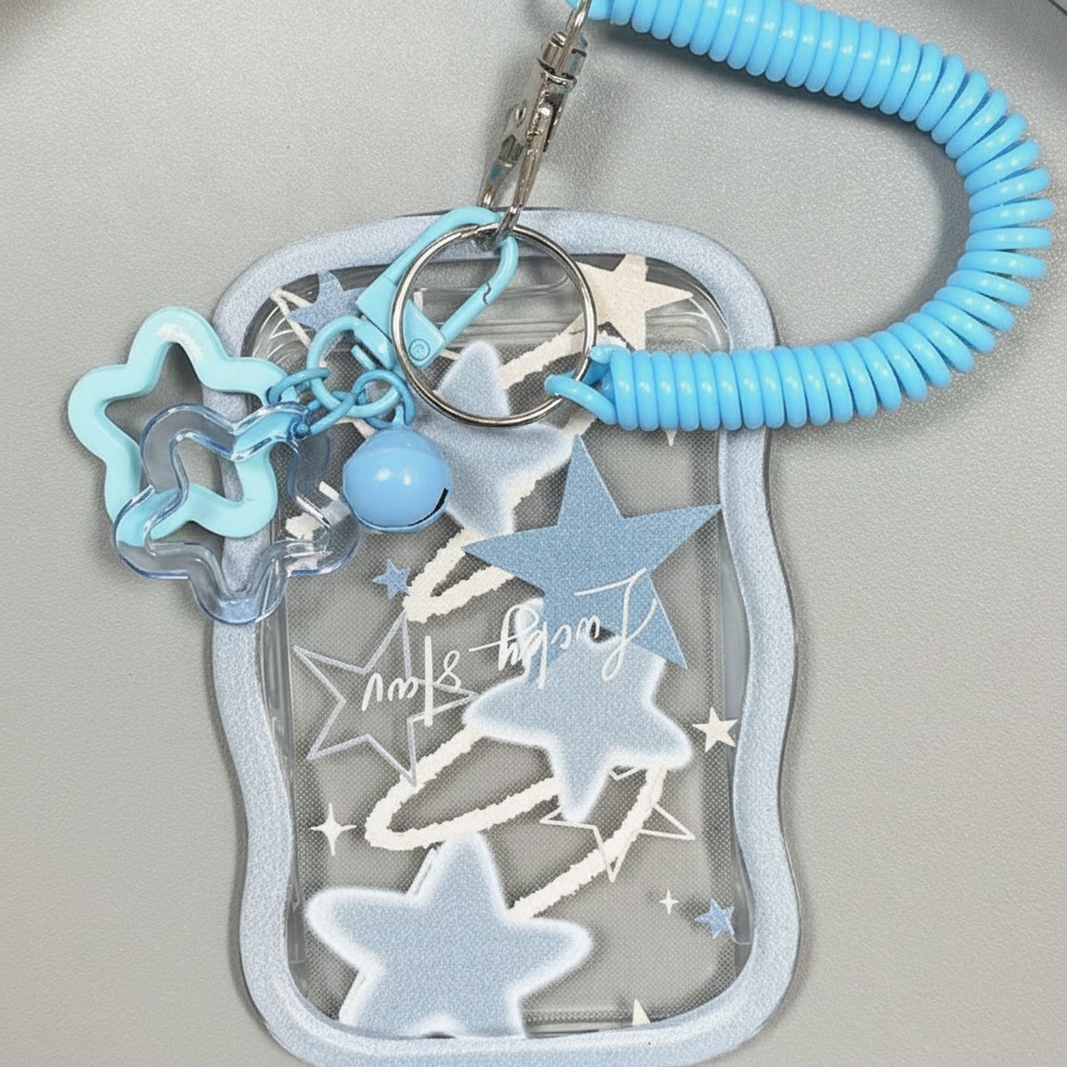 Blue Star Charm Cup Accessory Keychain
