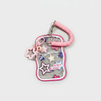 Pink Star Charm Cup Case With Coiled Strap