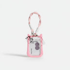 Cute Cat ID Card Holder With Pink Chain Strap – novelty & toys (view 1)