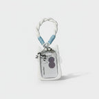 White Cat Cord Cup Charm With Mirror Detail
