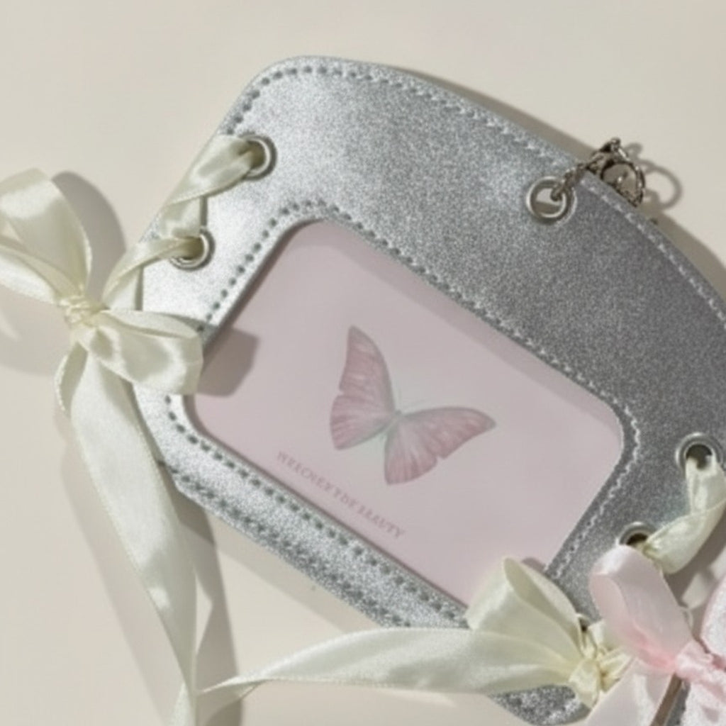 Glitter Serendipity ID Card Holder with Ribbons – bags & wallets (view 1)