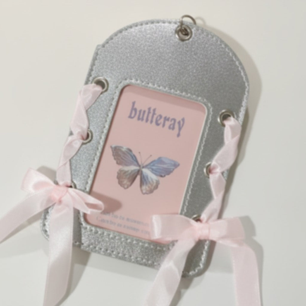Glitter Serendipity ID Card Holder with Ribbons – bags & wallets (view 2)