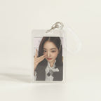 Clear Photocard Holder with Spring Coil Keychain – apparel accessories (view 1)