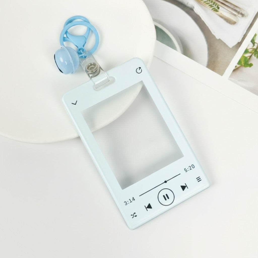 Music Player Photocard Holder Keychain – novelty & toys (view 1)