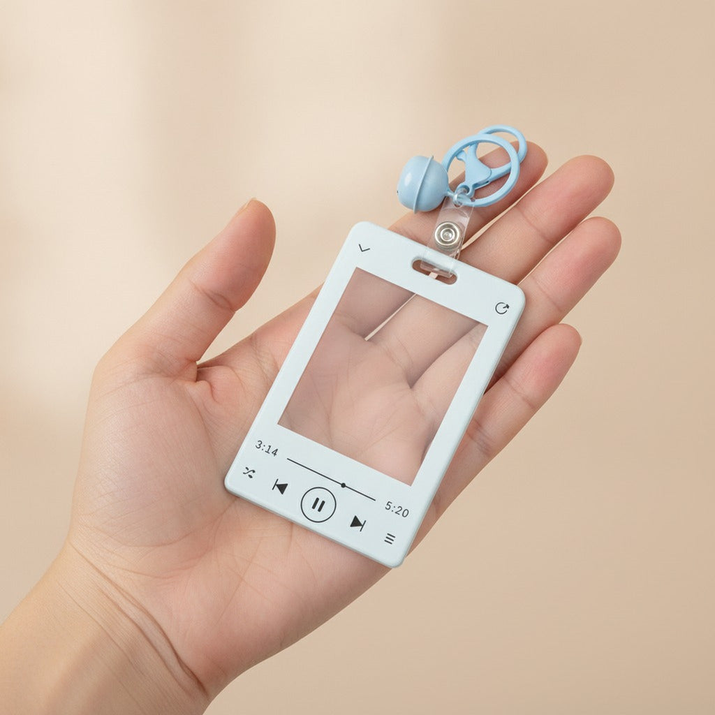 Music Player Photocard Holder Keychain – novelty & toys (view 4)