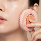 Dual-Sided Silicone Facial Cleansing Brush, Rose